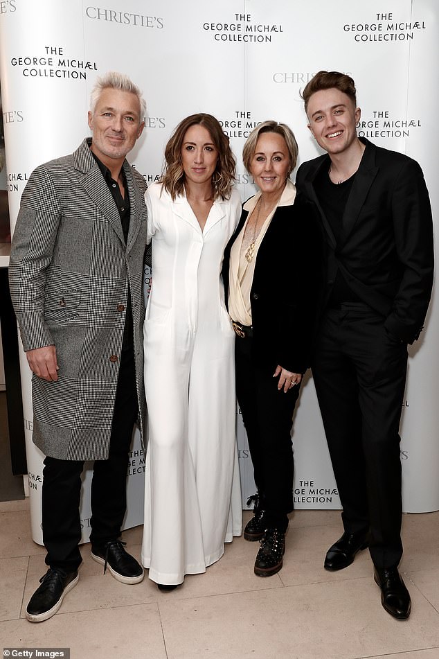 'Roman's mum Shirlie is also over the moon and is telling friends how excited she is for the wedding,' says a source (pictured in 2019 with Harley and Martin Kemp)