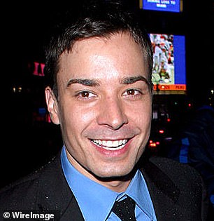 Fallon was pictured in 2002 at the age of 28. His jawline is sharp and defined