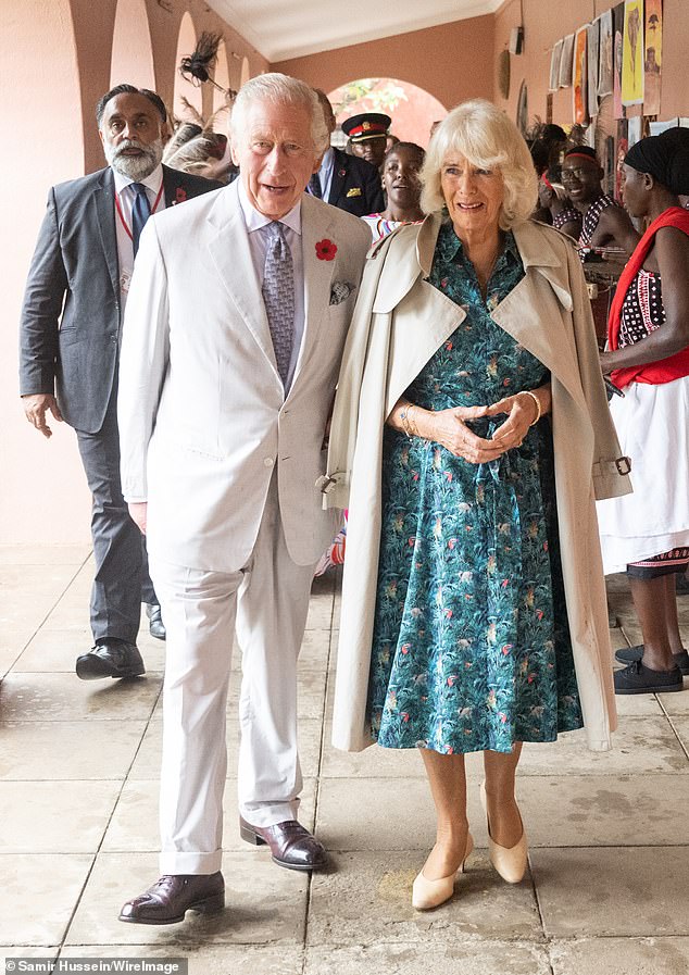 King Charles III and Queen Camilla during a visit to Kenya last year