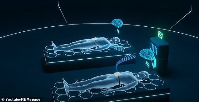 Two study participants slept in their home while their brainwaves were monitored remotely by the device, which sent data to the server