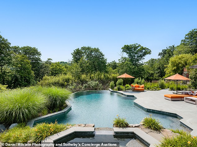 The estate seems to be its own resort with this inviting infinity pool