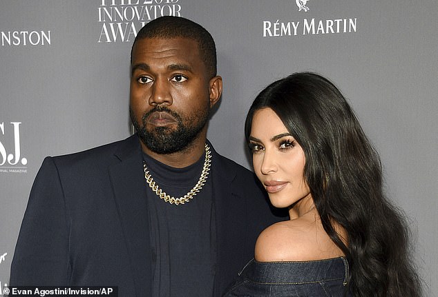 This week, the rapper's rep denied allegations in a lawsuit that he hired a 'fixer' to follow his wife Bianca and investigate the Kardashians (pictured with Kim in 2019)