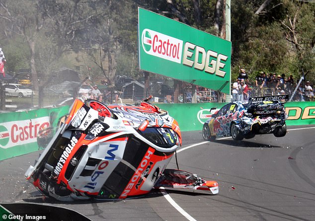 Come Sunday, accidents like this 2014 shocker will be all over the agenda - but if you're heading to Bathurst in person, it's also all about displaying larrikin behavior