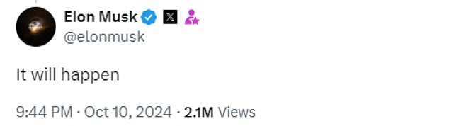 On Thursday, Tesla and X CEO Elon Musk amplified these suggestions after responding to a Zero Hedge article about a possible meeting between the two.