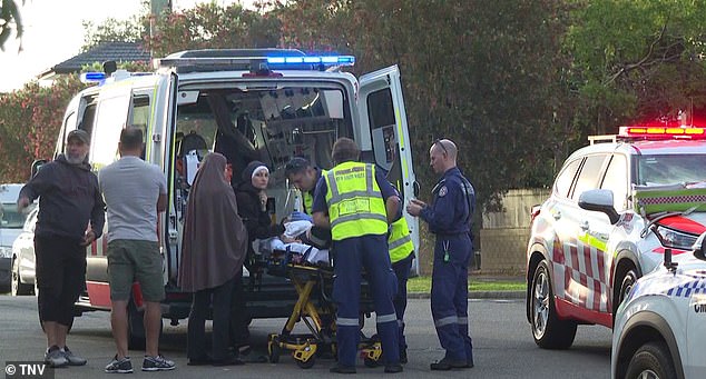 First responders arrived at 5.50pm on Saturday and treated the boy's head and leg wounds at the scene before he was sent to the Children's Hospital at Westmead for further treatment.