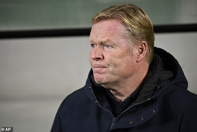 Koeman was furious after Van Dijk was booked for protesting against the referee's decision