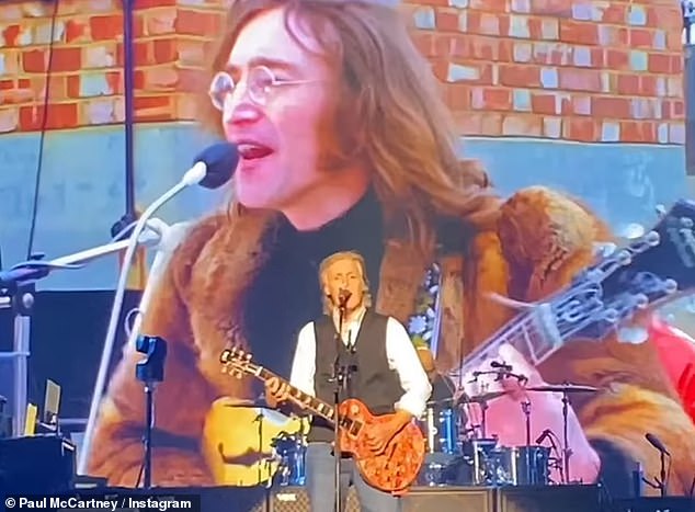 It comes after Sir Paul paid a heartfelt tribute to the late John Lennon on what would have been his 84th birthday, sharing a photo of himself performing for a video of the late star