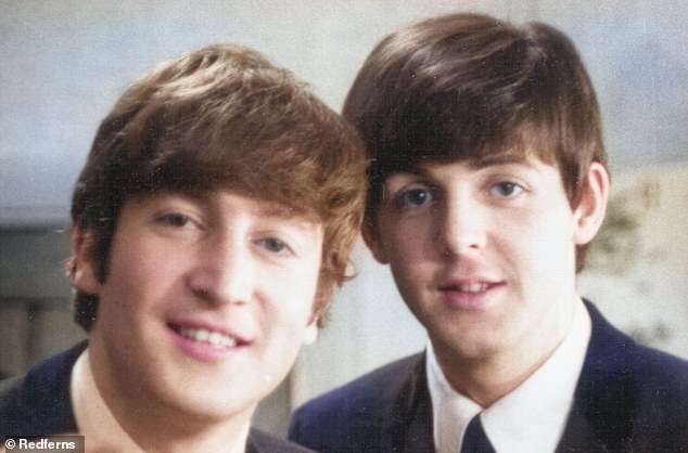 The sweet tribute comes after Sir Paul revealed he would have been wracked with guilt if he had not mended his friendship with John before he was tragically murdered in 1980 (pictured in 1963).