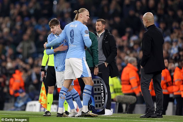 Wright played twice for Manchester City's senior team last season, including in the Champions League