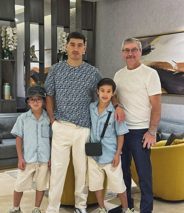 Bivol and his ex-wife share two children during their marriage, Nikon (left) and Miron