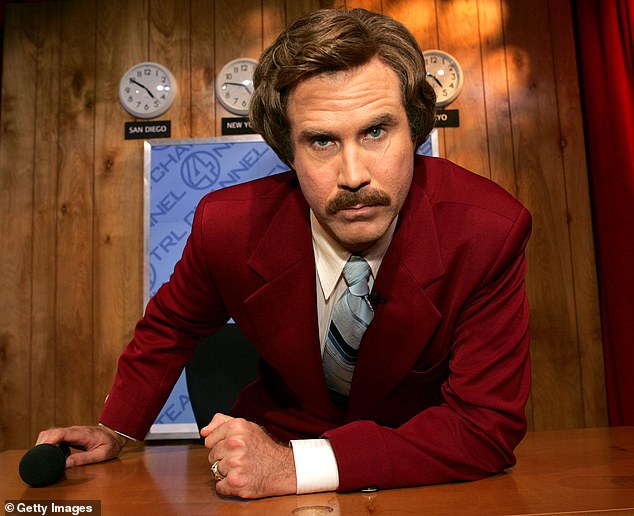 Fans compared Kelce to the iconic Will Ferrell character from the Anchorman film series