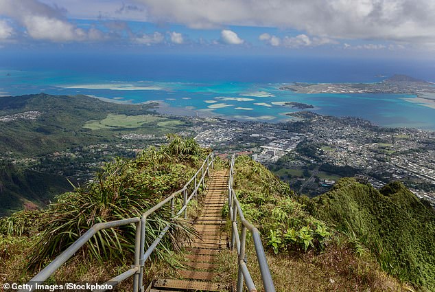 Also known as the 'Stairway to Heaven', hiking the treacherous Ha'ik¿ steps to the Ko'olau mountaintop has long been banned