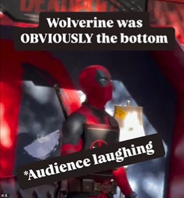 In the show, Deadpool volunteers to 'bash' a handsome co-worker. In an even nastier segment, Deadpool refers to Wolverine as 'the bottom'