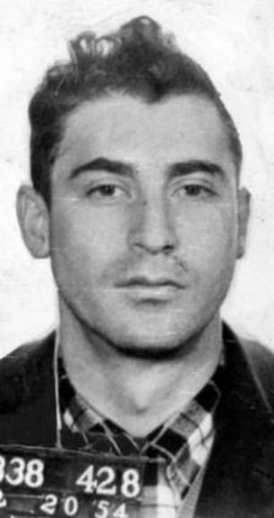 George Barone in a 1954 mugshot