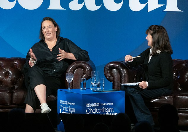 Miranda Hart speaks to Emma Freud at the Cheltenham Literature Festival on Saturday