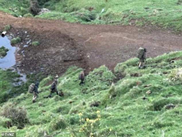 A father and three children who have not been seen for three years have been spotted on the west coast of New Zealand (pictured)