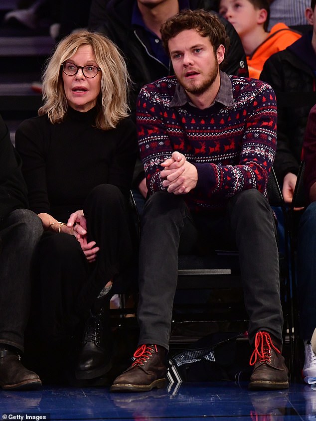 Ryan is also mother to son Jack Quaid, 32, whom she shares with ex-husband Dennis Quaid, 70. Jack has followed in his parents' footsteps and stars in the Emmy-winning series The Boys (pictured in New York City in December 2017)