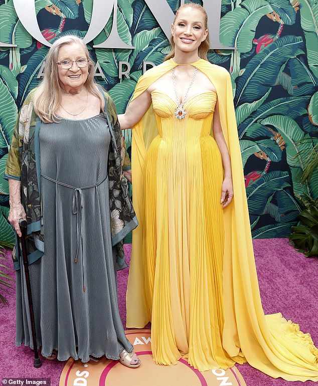 Noting that October is Breast Cancer Awareness Month, she revealed that Marilyn asked her to urge her fans to get their mammograms; pictured at the 2023 Tony Awards