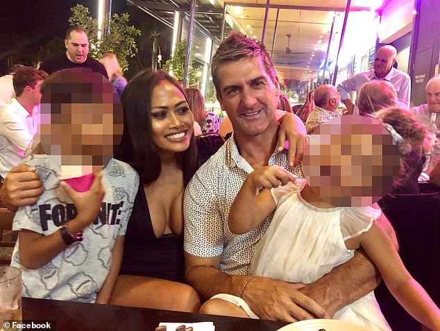 Sarnanitha Olarenshaw (left) claimed her estranged husband (right) and two other Australians own the salon.