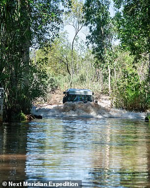 Above: the pair conquering the Reynold River trails in Australia's Litchfield National Park