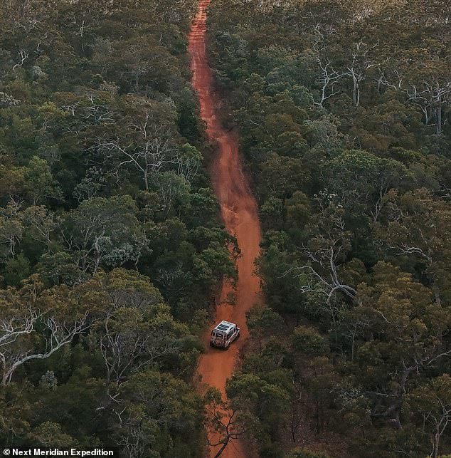 Mathilde and Nick have found a ready-made support network of Land Rover Defender fans around the world. Here they are pictured on the Old Telegraph Track in Cape York, Australia