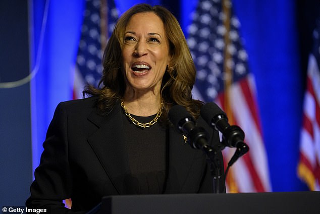 Harris during an event hosted by The Economic Club of Pittsburgh at Carnegie Mellon University