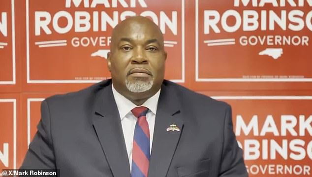 North Carolina Lt. Gov. Mark Robinson, who is running for governor of the swing state