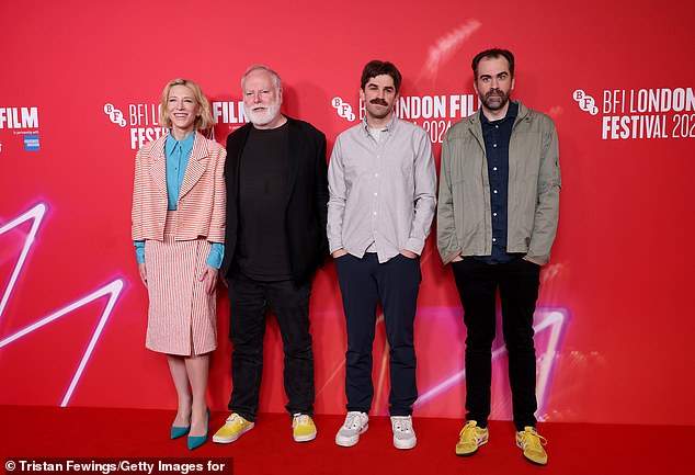 Cate was joined at the screening by (L-R) Guy Maddin, Evan Johnson and Galen Johnson.