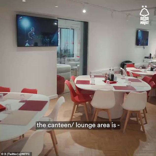 The canteen and lounge area have been transformed into a stylish restaurant