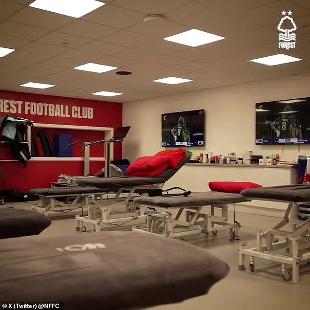 The medical facilities at Forest's training ground are also of a high standard