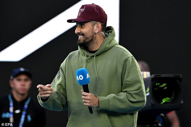 During his time off the court, Kyrgios has dipped his toes into the media and has been impressed with his insights at the Australian Open and Wimbledon.