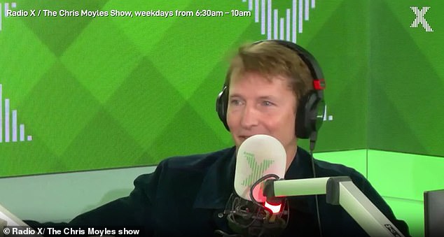 James repeated the same promise when he appeared on Radio X's Chris Moyles Show on Monday