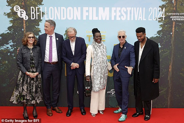 Pictured L-R Margie Cohn, Jeff Hermann, Bill Nighy, Lupita Nyong'o, Chris Sanders and Kris Bowers