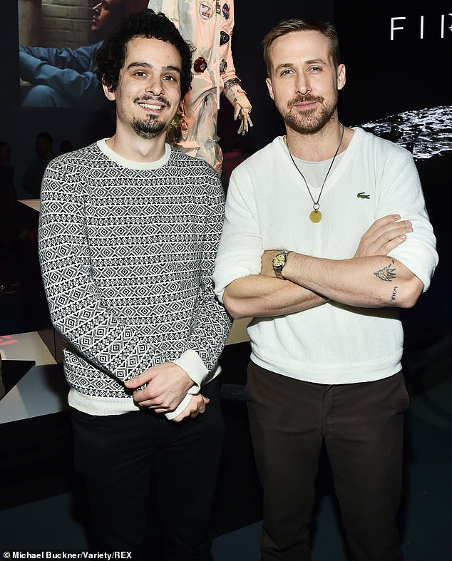 The film, about an astronaut tasked with saving Earth, was written by Andy Weir, whose novel The Martian was a hit for Matt Damon; shown with Damien Chazelle in 2018