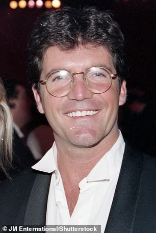 Simon pictured with his natural teeth and fresh face in 1994