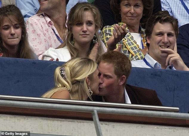 The couple kissing in the royal box during The Concert for Diana in July 2007