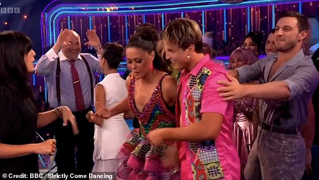 Meanwhile, during a second awkward interaction, Katya appeared to avoid Wynne's attempts at a high five after Sam Quek and Nikita Kumzin's performance