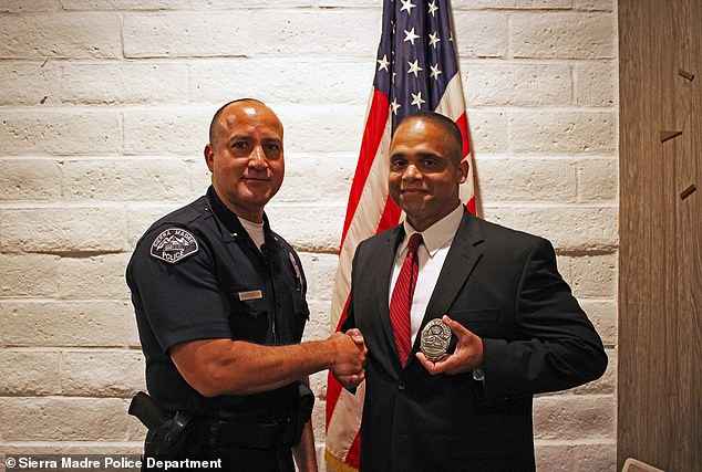 In September 2019, Gonzalez (right) took another job as a police officer with the City of Sierra Madre in Los Angeles County, which ended in July 2020. A department spokesperson said they 