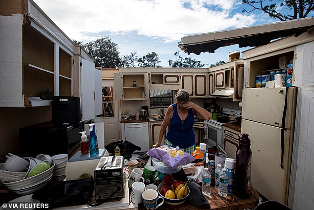 Scenes of tornado damage associated with Hurricane Milton in several communities in North Fort Myers, Florida