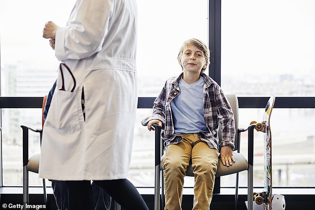 Little boy sits in the waiting room of a hospital. The time it takes to be seen for children under 16 years old brought to the emergency department ranges from three to 168 minutes, according to findings presented today at the European Emergency Medicine Congress in Denmark