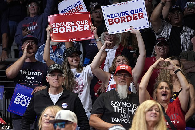 The Republican presidential candidate said he would achieve the goal by asking Congress to fund a 10% pay increase for Border Patrol agents and a $10,000 retention and signing bonus at a rally in the border state of Arizona, an election battleground.