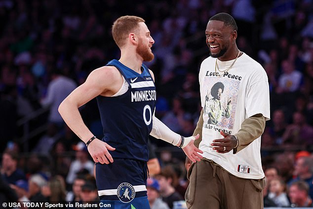 DiVincenzo and Julius Randle were traded to the Minnesota Timberwolves late this summer