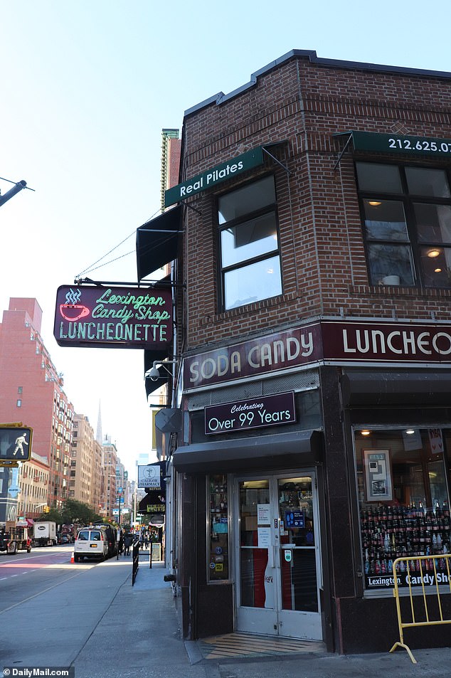 Lexington Candy Shop is located at Lexington Avenue and 83rd Street on the Upper East Side