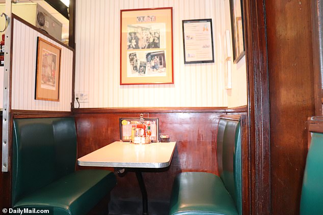 The restaurant's historic walls are littered with reminders of the company's important moments