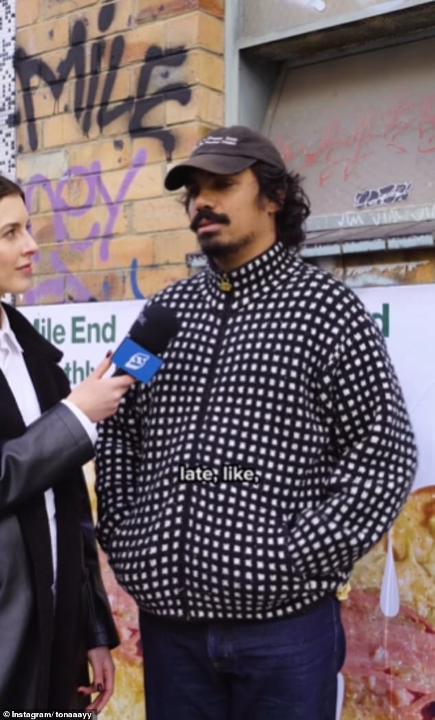 The 35-year-old TV star's number one choice for a night out was trendy Fitzroy spot Poodles. In the photo: Tony is interviewed by Instagram channel Secondzau