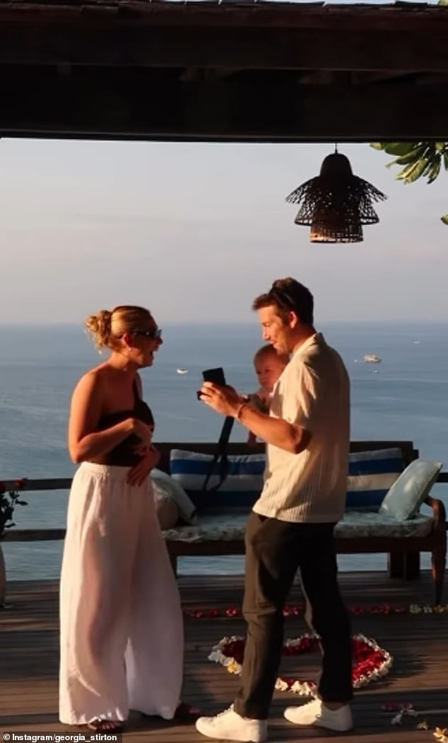 Georgia bursts out laughing and isn't sure whether to believe the proposal is real or not