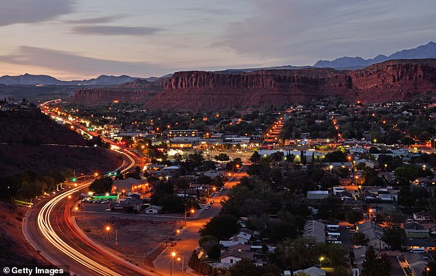 Champaign added 5,400 jobs, bringing the total to 40,400 in August this year, while St. George (pictured) added 3,900 jobs, bringing the total to 87,500