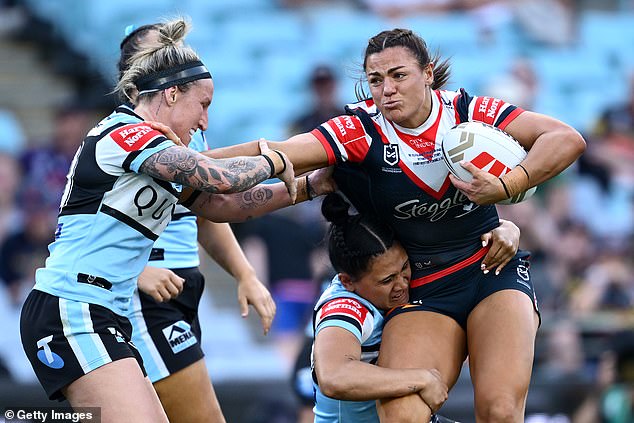 Elliott (right) joined the Roosters in 2023 and has had an excellent second season with the club