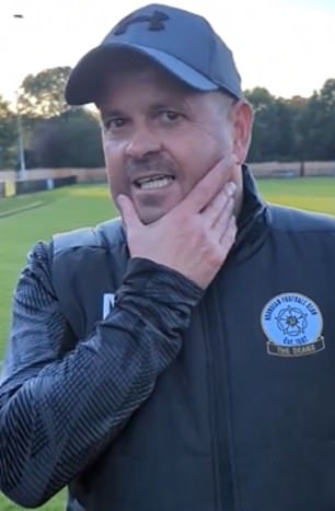 Horndean FC boss Michael Birmingham (pictured) has seen his post-match rant go viral