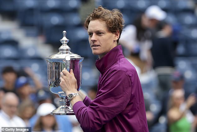 The 23-year-old Sinner also won the US Open in New York this year after beating Taylor Fritz in the final